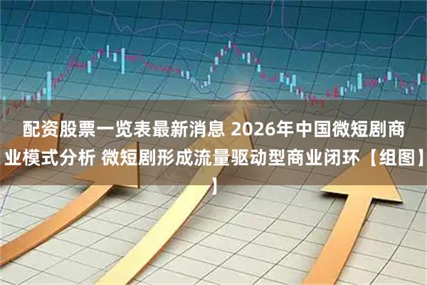 配资股票一览表最新消息 2026年中国微短剧商业模式分析 微短剧形成流量驱动型商业闭环【组图】